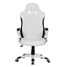 Bürostuhl in Weiß - 67x66x131cm (LxBxH)