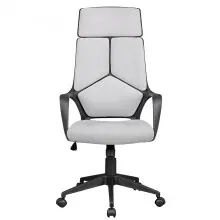 Bürostuhl in Grau aus Stoff - 70x63x129cm (LxBxH)