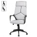 Bürostuhl in Grau aus Stoff - 70x63x129cm (LxBxH)