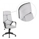 Bürostuhl in Grau aus Stoff - 70x63x129cm (LxBxH)