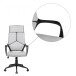 Bürostuhl in Grau aus Stoff - 70x63x129cm (LxBxH)