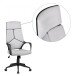 Bürostuhl in Grau aus Stoff - 70x63x129cm (LxBxH)