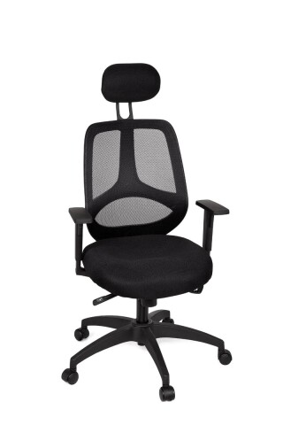 Bürostuhl in Schwarz - 57x61x127cm (LxBxH)