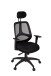 Bürostuhl in Schwarz - 57x61x127cm (LxBxH)