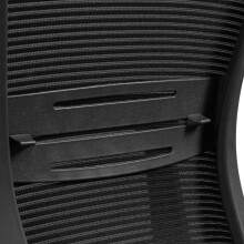 Bürostuhl in Schwarz aus Stoff - 70x63x107cm (LxBxH)