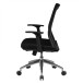 Bürostuhl in Schwarz aus Stoff - 70x63x107cm (LxBxH)