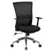 Bürostuhl in Schwarz aus Stoff - 70x63x107cm (LxBxH)