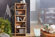 Regal in Braun - 30x17x90 (LxBxH)