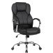 Chefsessel in Schwarz - 70x70x123cm (LxBxH)