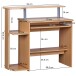 Schreibtisch in Braun - 48x94x90cm (LxBxH)