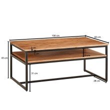 Couchtisch - 100cm (L)