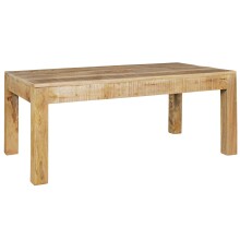 Couchtisch in Braun aus Kompletter Tisch: Massivholz...