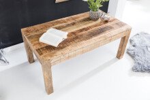 Couchtisch in Braun aus Kompletter Tisch: Massivholz Mango - 60x110x47cm (LxBxH)
