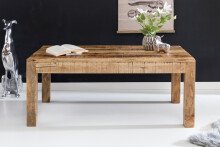 Couchtisch in Braun aus Kompletter Tisch: Massivholz Mango - 60x110x47cm (LxBxH)