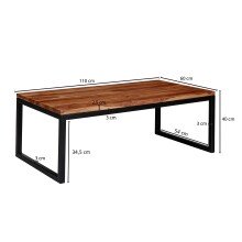 Couchtisch in Braun - 110x60x40 (LxBxH)