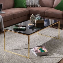 Couchtisch in Schwarz - 60x120x45 (LxBxH)