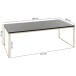 Couchtisch in Schwarz - 60x120x45 (LxBxH)