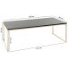 Couchtisch in Schwarz - 60x120x45 (LxBxH)