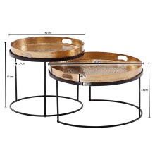 Couchtisch (2er Set) - 46cm (L)