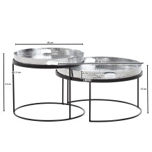 Couchtisch (2er Set) - 46cm (L)
