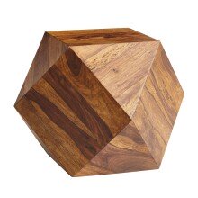 Couchtisch in Braun aus Sheesham Massivholz - 57x43x57cm...