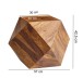 Couchtisch in Braun aus Sheesham Massivholz - 57x43x57cm (LxBxH)