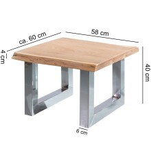 Couchtisch in Braun - 60x58x40 (LxBxH)
