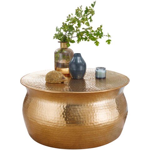 Couchtisch in Gold aus Kompletter Tisch: Aluminium - 30cm (H)