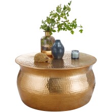 Couchtisch in Gold aus Kompletter Tisch: Aluminium - 30cm...