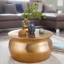 Couchtisch in Gold aus Kompletter Tisch: Aluminium - 30cm (H)