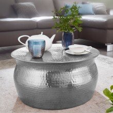 Couchtisch in Silber aus Kompletter Tisch: Aluminium - 30cm (H)