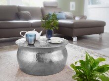 Couchtisch in Silber aus Kompletter Tisch: Aluminium - 30cm (H)