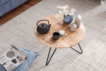 Couchtisch in Braun - 60x60x39 (LxBxH)