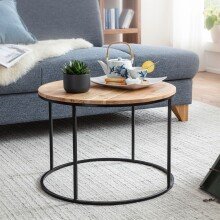Couchtisch in Braun - 60x60x43 (LxBxH)
