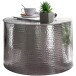 Couchtisch in Silber aus Kompletter Tisch: Aluminium (poliert) - 40cm (H)
