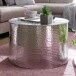 Couchtisch in Silber aus Kompletter Tisch: Aluminium (poliert) - 40cm (H)