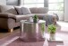 Couchtisch in Silber aus Kompletter Tisch: Aluminium (poliert) - 40cm (H)
