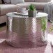 Couchtisch in Silber aus Kompletter Tisch: Aluminium (poliert) - 40cm (H)