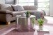 Couchtisch in Silber aus Kompletter Tisch: Aluminium (poliert) - 40cm (H)