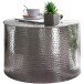 Couchtisch in Silber aus Kompletter Tisch: Aluminium (poliert) - 40cm (H)