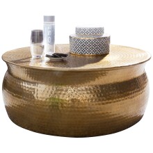Couchtisch in Gold aus Kompletter Tisch: Aluminium - 31cm...