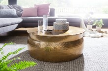 Couchtisch in Gold aus Kompletter Tisch: Aluminium - 31cm (H)