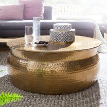 Couchtisch in Gold aus Kompletter Tisch: Aluminium - 31cm (H)