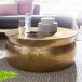 Couchtisch in Gold aus Kompletter Tisch: Aluminium - 31cm (H)