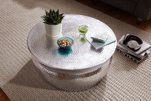 Couchtisch in Silber aus Kompletter Tisch: Aluminium - 31cm (H)
