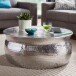 Couchtisch in Silber aus Kompletter Tisch: Aluminium - 31cm (H)