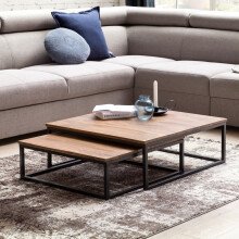 Couchtisch in Weiß - 75x75x27 (LxBxH)