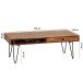Couchtisch in Braun - 60x120x40 (LxBxH)