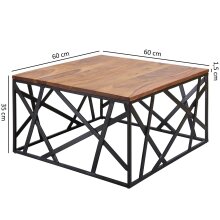 Couchtisch in Braun - 60x60x35 (LxBxH)