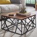 Couchtisch in Braun - 60x60x35 (LxBxH)